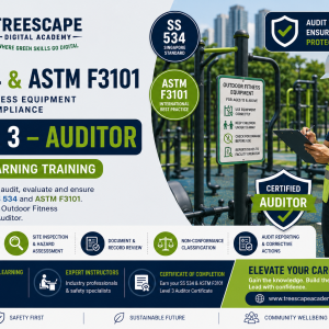 SS 534:2007 & ASTM F3101−21a Outdoor Fitness Equipment Safety Level 3 — Auditor Certificate